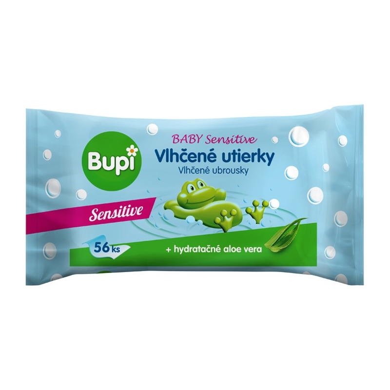 BUPI Baby Vlhčené utierky Sensitive 56 ks,  V001786